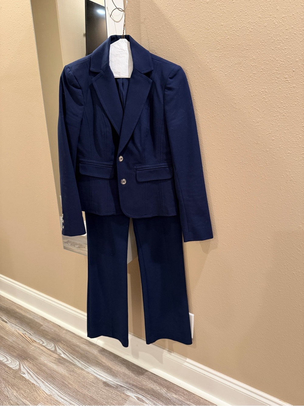 New York & Company Navy Women's Blazer and Pants Suit